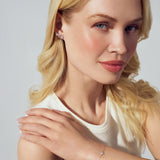 Heart Zirconia Bracelet in Sterling Silver or 18k Gold Plated | Delicate Adjustable Bracelet