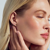 Heart Zirconia Stud Earrings – Sterling Silver or 18k Gold Plated | Sparkling Petite Hearts