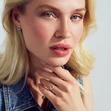 Open Circle Stud Earrings – Sterling Silver or 18k Gold Plated | Modern Minimalist Jewelry