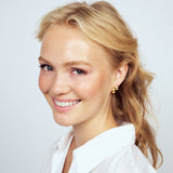 Chunky Huggie Hoop Earrings – Sterling Silver or 18k Gold Plated | Modern Sculpted Hoops