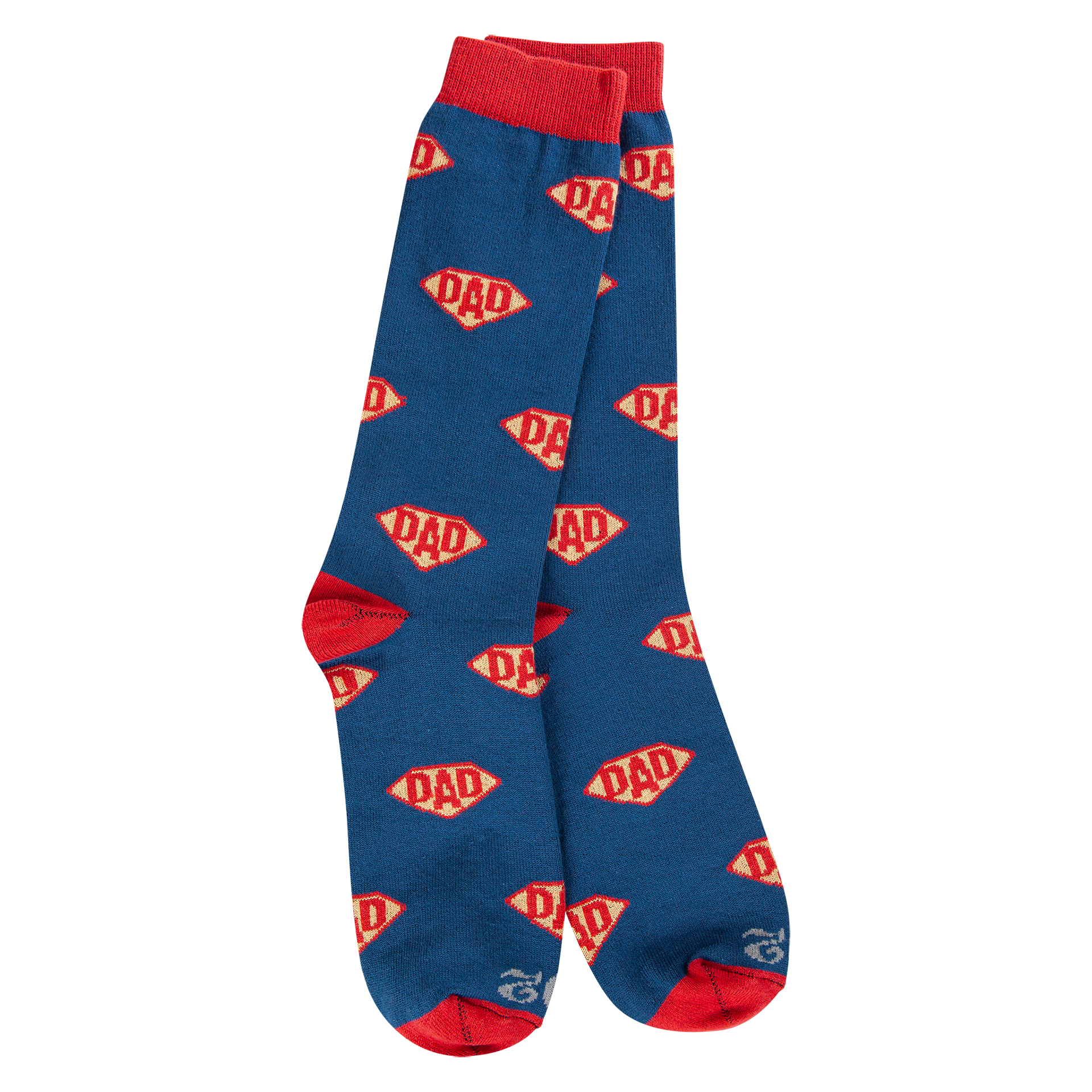 World's Softest 1902 Transit Crew socks in Super Dad