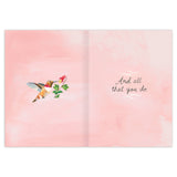 Grateful Hummingbird Thank You Card