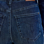 Judy Blue Alex high waist tummy control boy bootcut jeans in Outlaw Blue wash