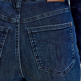 Judy Blue Alex high waist tummy control boy bootcut jeans in Outlaw Blue wash