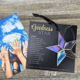 Goodness Star, Stained Glass with Hopeful Sentiment