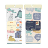 If Cats Could Talk reversible microfiber kitchen towel, view 2