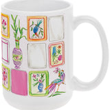 Mahjong Pink 15 oz Ceramic Mug