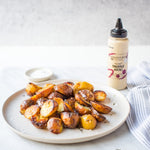 Crispy roasted potatoes with truffle aioli