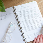 Blush Bible study notebook, 6.75 by 10.5 inches
