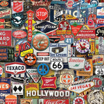 Close-up detail of the Boomers' Favorite Signs jigsaw puzzle image