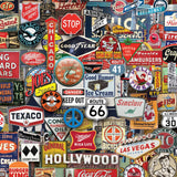 Close-up detail of the Boomers' Favorite Signs jigsaw puzzle image