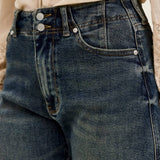 High Waist Marlow w/ Hollywood + Double Button