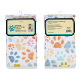 Paw print microfiber pet drying towel, view 2