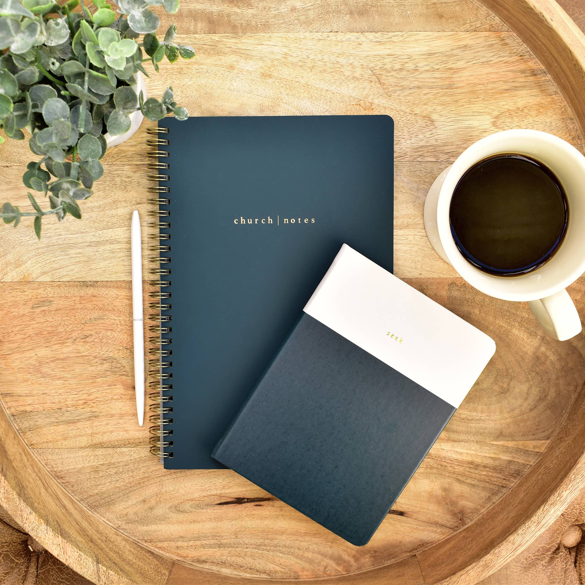 Navy faith journal for church, Bible study and small group notes
