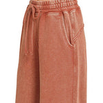 Washed French terry flare pant, alternate colorway