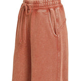 Washed French terry flare pant, alternate colorway