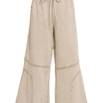 Washed French terry flare pant, alternate colorway