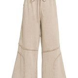 Washed French terry flare pant, alternate colorway