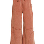Washed French terry flare pant, alternate colorway