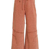 Washed French terry flare pant, alternate colorway