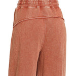 Washed French terry flare pant, alternate colorway