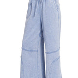 Washed French terry flare pant, alternate colorway