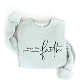 Keep the Faith Graphic Fleece Pullover Sweatshirt
