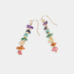 Chakra Dangle Earrings in Gold