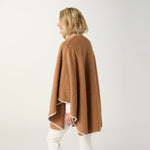 Brynlee Cape - camel, worn view