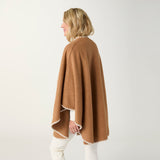 Brynlee Cape - camel, worn view