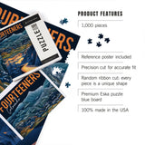 1000 Piece Puzzle - Colorado Fourteeners Mountain Range
