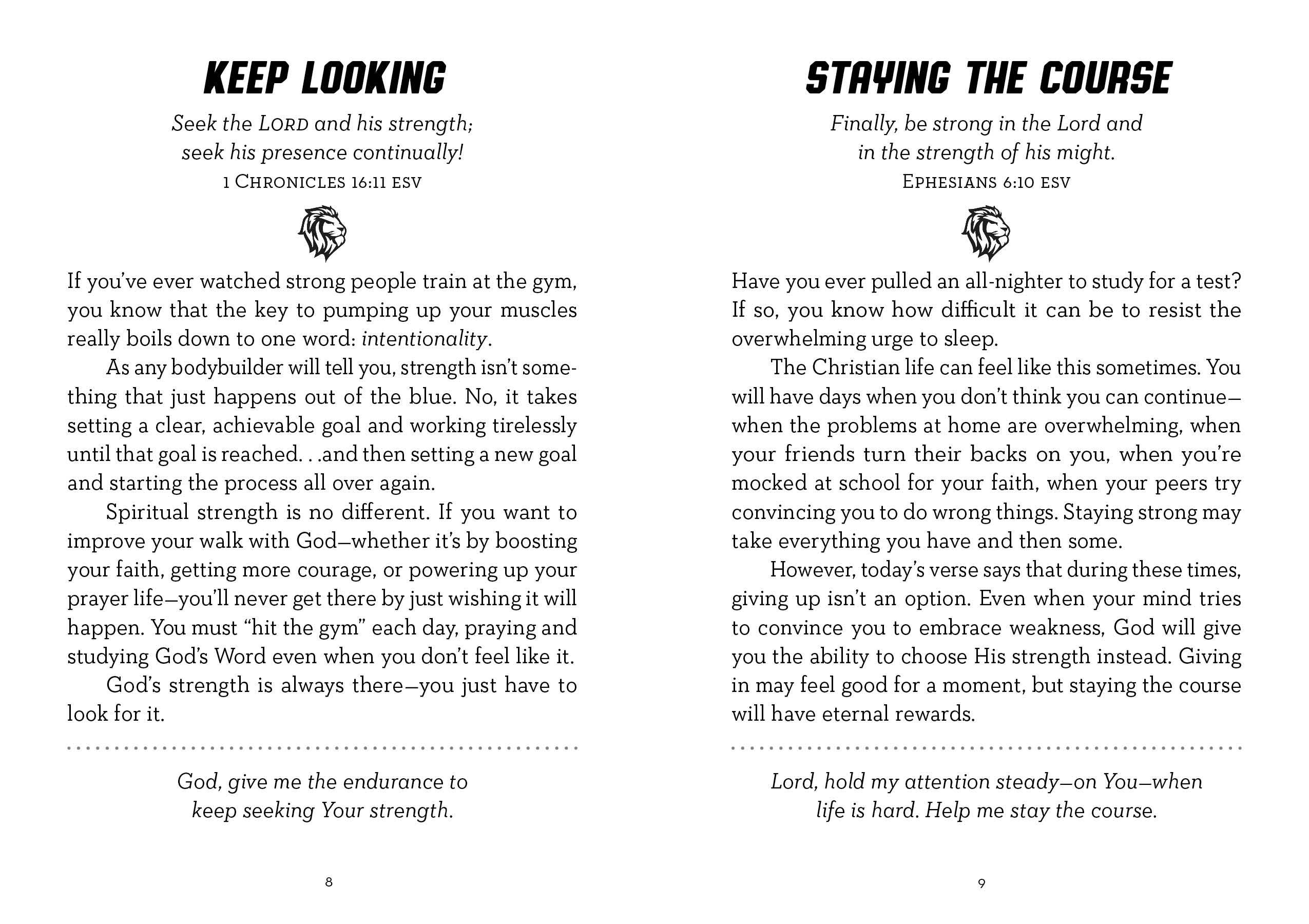 Choose Strong, 3-Minute Devotions for Teen Guys, Barbour Publishing book cover