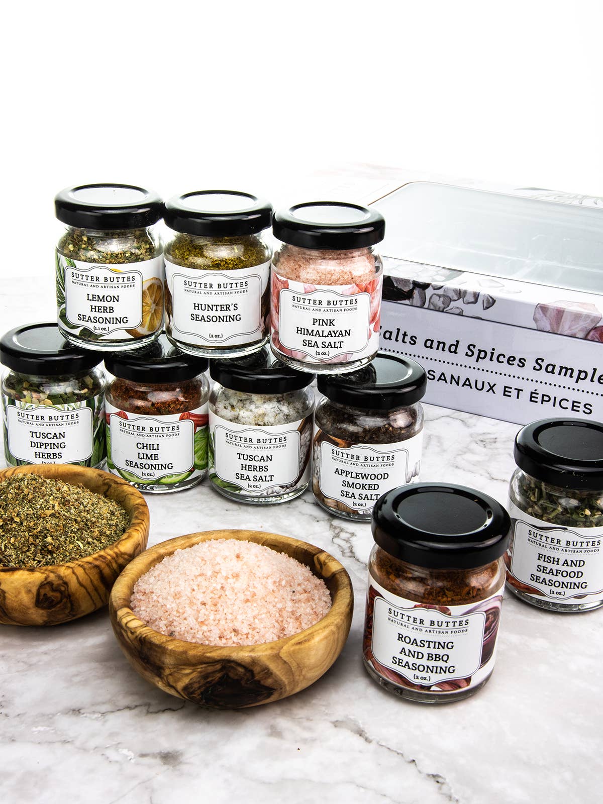 Gourmet salts and rubs 9-piece gift tin