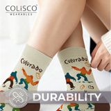 Colisco Unisex Crew Socks - Sasquatch Dance