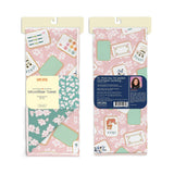 Mahjong tiles and cherry blossom reversible microfiber kitchen towel, view 2