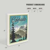Colorado Lithograph Ceramic Coaster