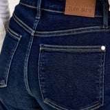 Judy Blue Petite LUX Retro High Waist Wide Leg Jeans in Twilight Blue