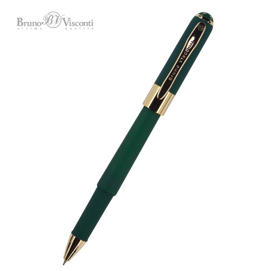 Monaco soft-touch ballpoint pen in forest green