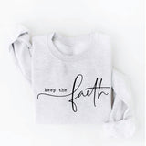 Keep the Faith Graphic Fleece Pullover Sweatshirt