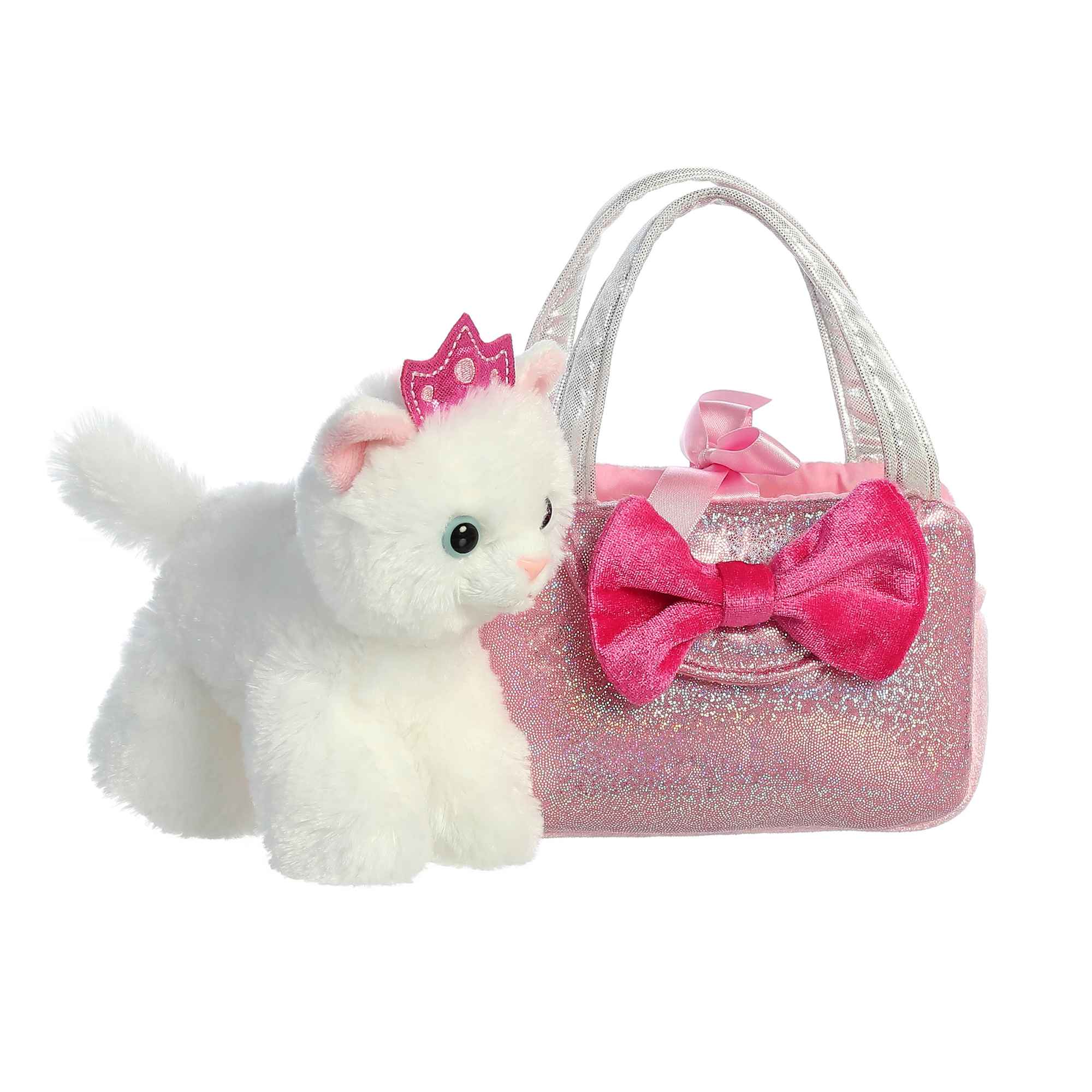 6 inch Trendy Sparkle Pink plush, alternate view