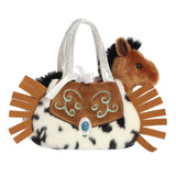 8 inch Western Fringe plush purse pet, alternate view