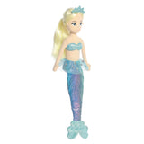Sea Sparkles Rainbow mermaid plush doll Malia, alternate view