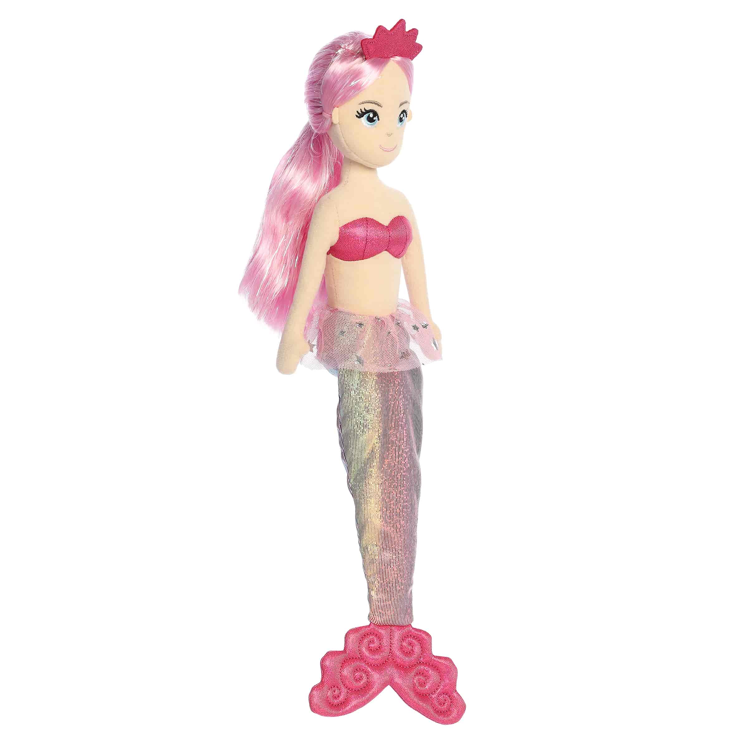 Sea Sparkles Rainbow mermaid plush doll Nani, alternate view