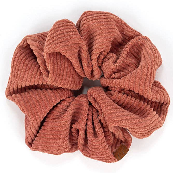 C.C Corduroy Solid Color Soft Scrunchies