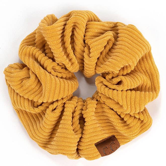 C.C Corduroy Solid Color Soft Scrunchies