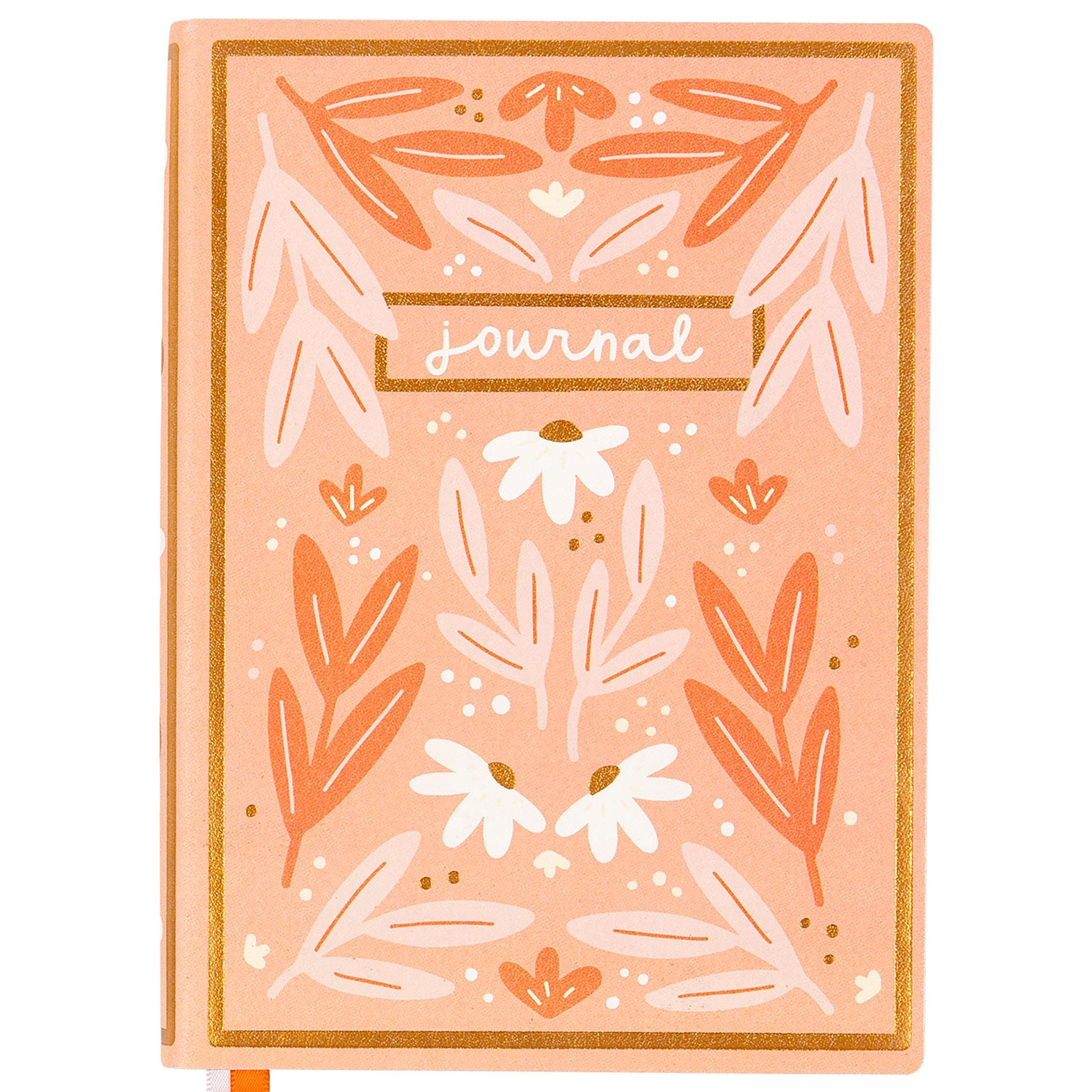 Pink floral 5x7 lined book journal - view 2