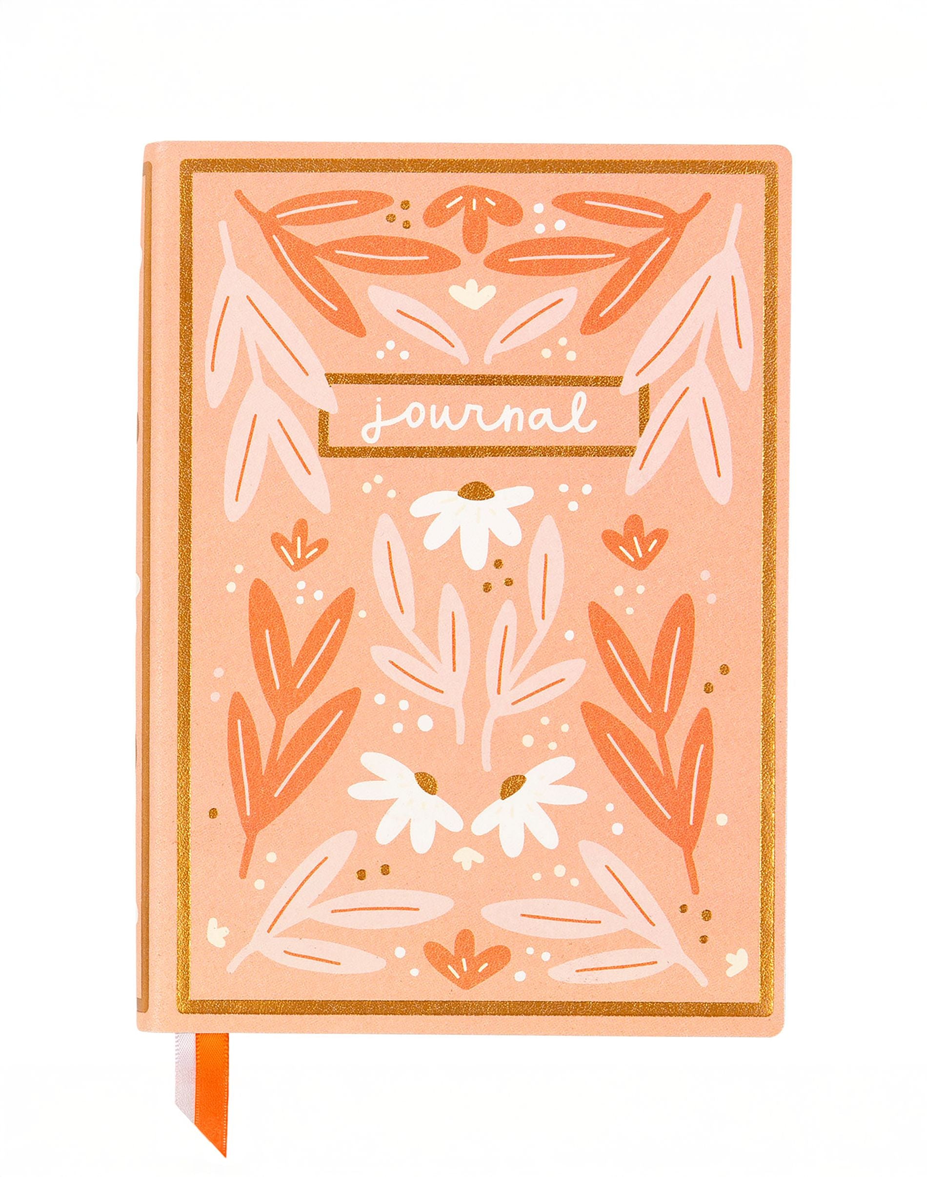 Pink floral 5x7 lined book journal - view 2