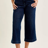 Black Ankle Wide Trouser