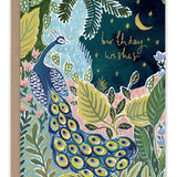Peacock Birthday Wishes Card