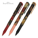 DreamWrite ballpoint pen with a Lush Flora illustrated barrel, detail view